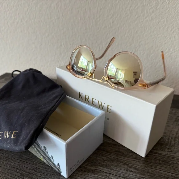 KREWE Gold and Tan Sunglasses - Picture 4 of 7